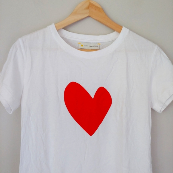 Kerri Rosenthal Suke Imperfect Heart T-Shirt Size X-Small - Picture 6 of 13